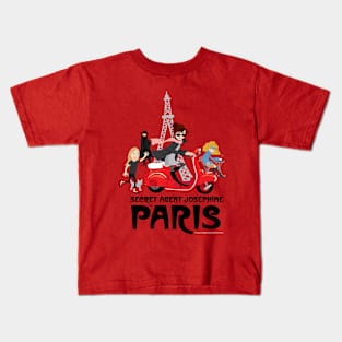Secret Agent Josephine in Paris Kids T-Shirt